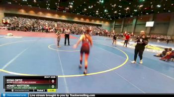 110-113 lbs Round 1 - Nyah Ortiz, Silver State Wrestling Academy vs Honey Mattson, Fallon Outlaws Wrestling Club