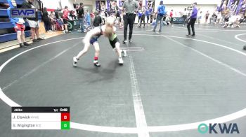 46 lbs Consi Of 16 #1 - Johnny Elswick, Newcastle Youth Wrestling vs Gavin Wigington, Blaine County Grapplers