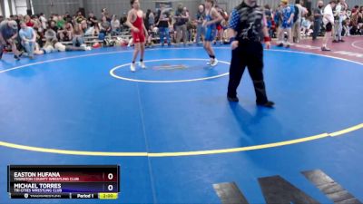 120 lbs Cons. Round 2 - Easton Hufana, Thurston County Wrestling Club vs Michael Torres, Tri Cities Wrestling Club