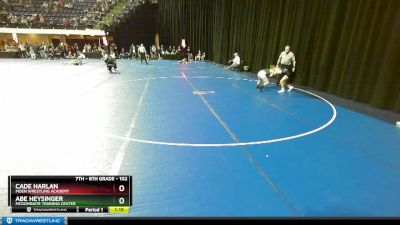 102 lbs Quarterfinal - Abe Heysinger, McDominate Training Center vs Cade Harlan, Moen Wrestling Academy