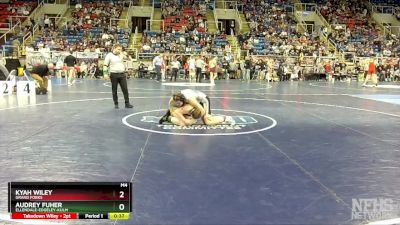 170 lbs Cons. Round 2 - Audrey Fuher, Ellendale-Edgeley-Kulm vs Kyah Wiley, Grand Forks