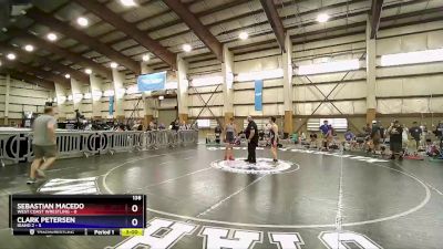 138 lbs Semis & Wb (16 Team) - Sebastian Macedo, West Coast Wrestling vs Clark Petersen, Idaho 2