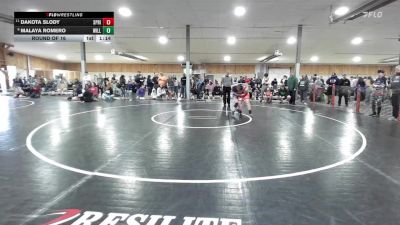 130 lbs Round Of 16 - Dakota Slody, Springville vs Malaya Romero, Williamsport