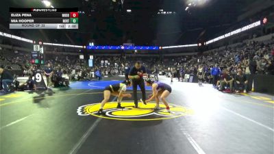 125 lbs Round Of 32 - Eliza Pena, Modoc (NS) vs Mia Hooper, Northview (SS)