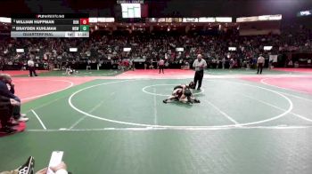 74 lbs Quarterfinal - Brayden Kuhlman, WSW1 vs William Huffman, DONA