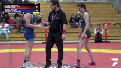 117 lbs Cons. Semi - Emma Desotell, Evergreen State vs Alicia Frank, University Of Providence