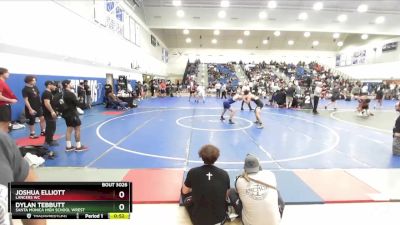 165 lbs Cons. Round 3 - Joshua Elliott, Lancers WC vs Dylan Tebbutt, Santa Monica High School Wrest