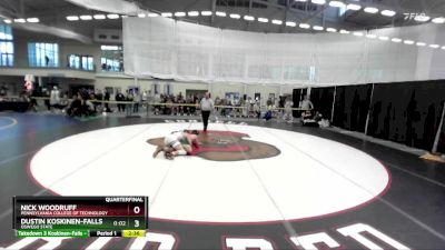 197 lbs Quarterfinal - Dustin Koskinen-Falls, Oswego State vs Nick Woodruff, Pennsylvania College Of Technology