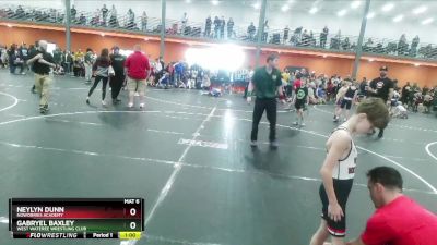 50/55 Quarterfinal - Neylyn Dunn, NoWorries Academy vs Gabryel Baxley, West Wateree Wrestling Club