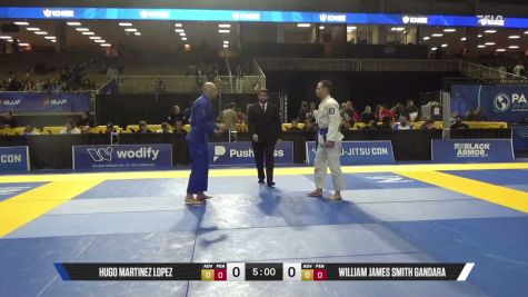 William James Smith Gandara vs Hugo Martinez Lopez 2026 Pan Jiu Jitsu IBJJF Championship