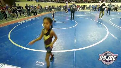 43 lbs Consi Of 16 #2 - Serenity Esparza, Mission Wrestling Club vs Issac Guyton, Enid Youth Wrestling Club