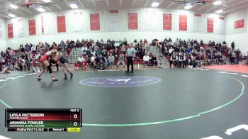 155 lbs Semifinal - Layla Patterson, Canton South vs Arianna Fowler, Northwest (Canal Fulton)