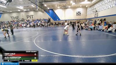 73 lbs Champ. Round 1 - Alex Harrington, Wasatch Wrestling Club vs Tripp Child, West Jordan