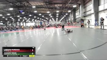 48 lbs Rd# 2 10:30am Friday - Hudson Waag, Oklahoma Outlaws Red vs Lawson Murdock, PA White