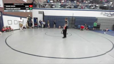 43 lbs Champ. Round 1 - Teancum Bingham, Gooding Cobra Wrestling Club vs Riggs Davis, Brothers Of Steel Wrestling Club