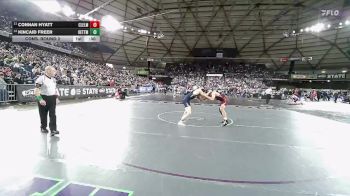 Boys 1B/2B 165 Cons. Round 2 - Connan Hyatt, Cle Elum vs Kincaid Freer, Kettle Falls
