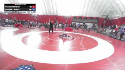 90 lbs Round 3 - Kylie Kinserdahl, Wisconsin vs Summer Crawley, Askren Wrestling Academy