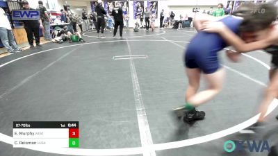 67-70 lbs Rr Rnd 4 - Emmitt Murphy, Weatherford Youth Wrestling vs Carson Reisman, Husky Wrestling Club