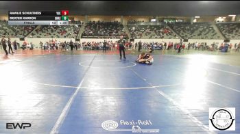 150 lbs Final - Rawlie Schultheis, Yukon vs Dexter Karron, Owasso Rams Jh Boys