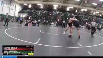 197 lbs Cons. Semi - Kash Anderson, Unattached - Colorado Mesa U vs Hunter DeJong, Morningside (Iowa)