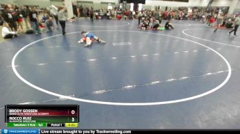 120 lbs Cons. Round 6 - Rocco Ruiz, Gladiator Wrestling vs Brody Gossen, Berge Elite Wrestling Academy