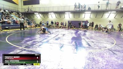 120 lbs Cons. Round 5 - Caleb Frankenberger, Purler Wrestling Academy vs Luke Farmen, MWC