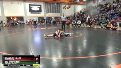 72 lbs Semifinal - Del Carpenter, Alburnett Mat Pack vs Brantley Miller, Indee Mat Club