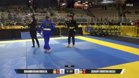 Zachary Christian Ablola vs Benjamin Bevan Green Jr. 2025 Pan Kids Jiu-Jitsu IBJJF Championship