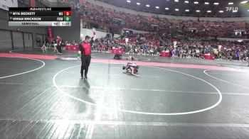 95 lbs Semifinal - Mya Beckett, Wisconsin vs Vivian Erickson, Fox Valley Saints Wrestling