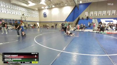 60-65 lbs Round 1 - Gideon Andersen, Team Prestige vs McCoy Knight, Sanderson Wrestling Academy