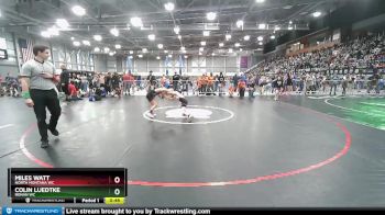 63 lbs Cons. Round 2 - Miles Watt, North Montana WC vs Colin Luedtke, Ronan WC