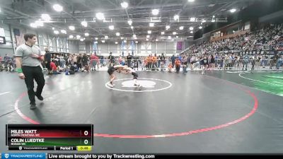 63 lbs Cons. Round 2 - Miles Watt, North Montana WC vs Colin Luedtke, Ronan WC