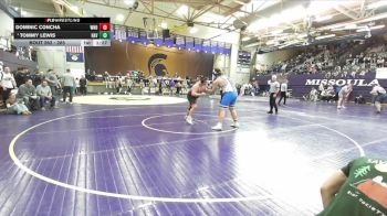 285 lbs Champ. Round 2 - Tommy Lewis, Havre vs Dominic Concha, Williston