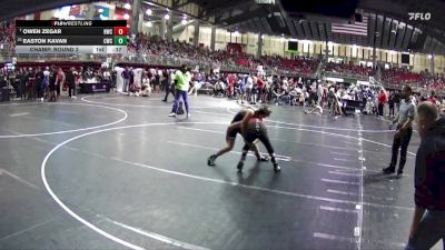 105 lbs Champ. Round 2 - Owen Zegar, Rocks Wrestling Club vs Easton Kavan, Cavalry Wrestling Club