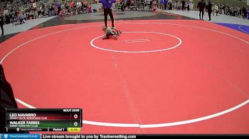 43 lbs Quarterfinal - Leo Navarro, Legacy Elite Wrestling Club vs Walker Farris, Sweet Home Mat Club