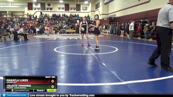 125-126 lbs 1st Place Match - Makayla Lukes, Mason City vs Celeste Manning, Prairie, Cedar Rapids
