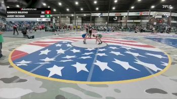 100 lbs Cons. Round 1 - Avery Richins, Moorcroft Mat Masters vs Kandice Belstad, Stanley Wrestling Club