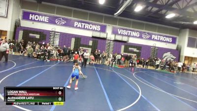 75 lbs Cons. Round 3 - Alexander Latu, Ravage vs Logan Wall, Riverton Wolf Pack Wrestling