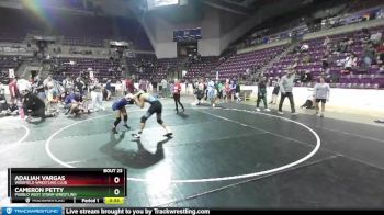 120-125 lbs Round 1 - Cameron Petty, Pueblo West Storm Wrestling vs Adaliah Vargas, Widefield Wrestling Club