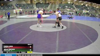 172 lbs Round 1 (4 Team) - Brian Brown, Eagle Point vs Owen Hess, Dallas