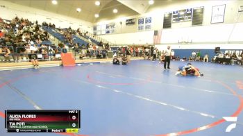 130 lbs Cons. Semi - Tia Poti, Temescal Canyon High School vs Alicia Flores, Rio Mesa