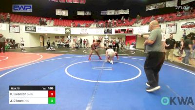 Rr Rnd 3 - Kayden Swanson, Barnsdall Youth Wrestling vs Josh Gibson, Eufaula Ironheads Wrestling Club