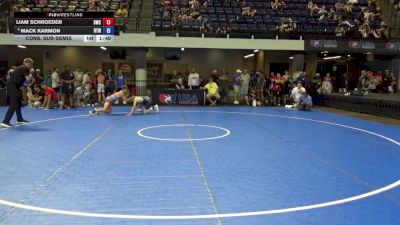 110 lbs Cons. Sub-semis - Liam Schroeder, Sycamore Wrestling Club vs Mack Karmon, Burnett Trained Wrestling
