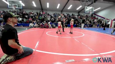 43 lbs Consi Of 16 #2 - Konnor Kilgore, Eufaula Ironheads Wrestling Club vs Sergio Thompson, Fort Gibson Youth Wrestling