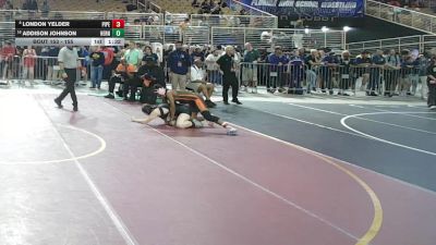 155 lbs Cons. Round 1 - Addison Johnson, Hernando vs London Yelder, Piper
