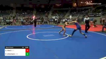 98 lbs Semifinal - Ava Ward, Bulltrained vs Reanah Utterback, Sebolt