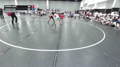 157 lbs Thomas Gibbs, Team Indiana Gold vs Legend Ellis, Oklahoma Blue
