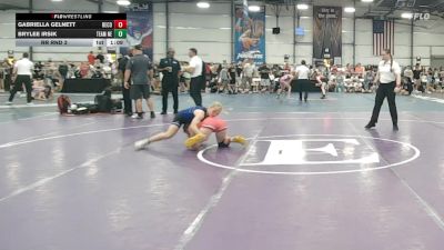 100 lbs Rr Rnd 3 - Gabriella Gelnett, Become The Bull vs BryLee Irsik, Team Nebraska