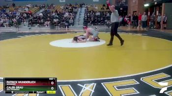 165 lbs Quarterfinal - Patrick Wunderlich, Newberry vs Caleb Grau, UNC Pembroke