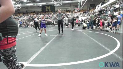 70 lbs Quarterfinal - Carson Beams, Mustang Bronco Wrestling Club vs Karleigh Sneed, Chickasha Youth Wrestling